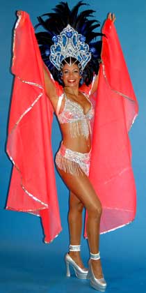Samba-Tänzerinnen Girlene Santos