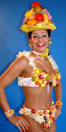 Samba-Tänzerinnen Girlene Santos